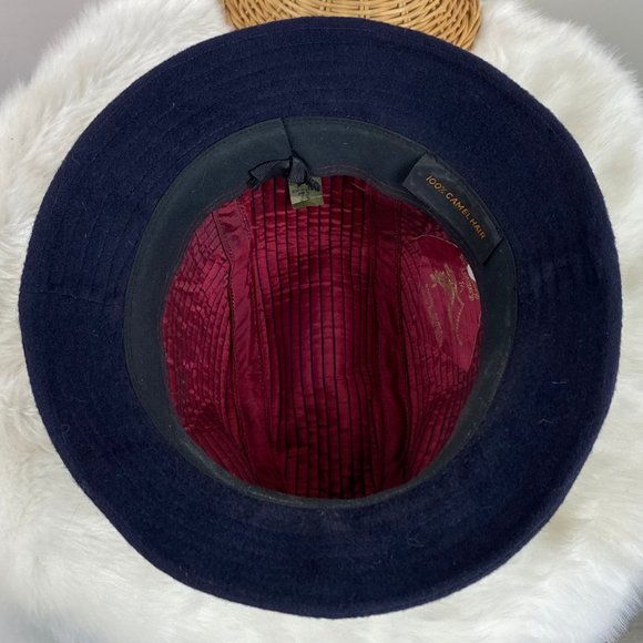 Vintage Navy Trav'ler by Country Gentleman Hat 100% Camel Hair - Picture 4 of 8